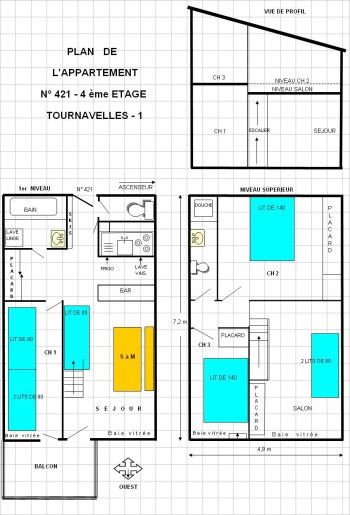 Plan de l'appartement